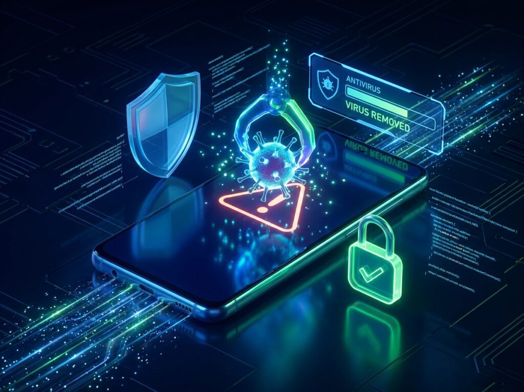 como limpar virus android